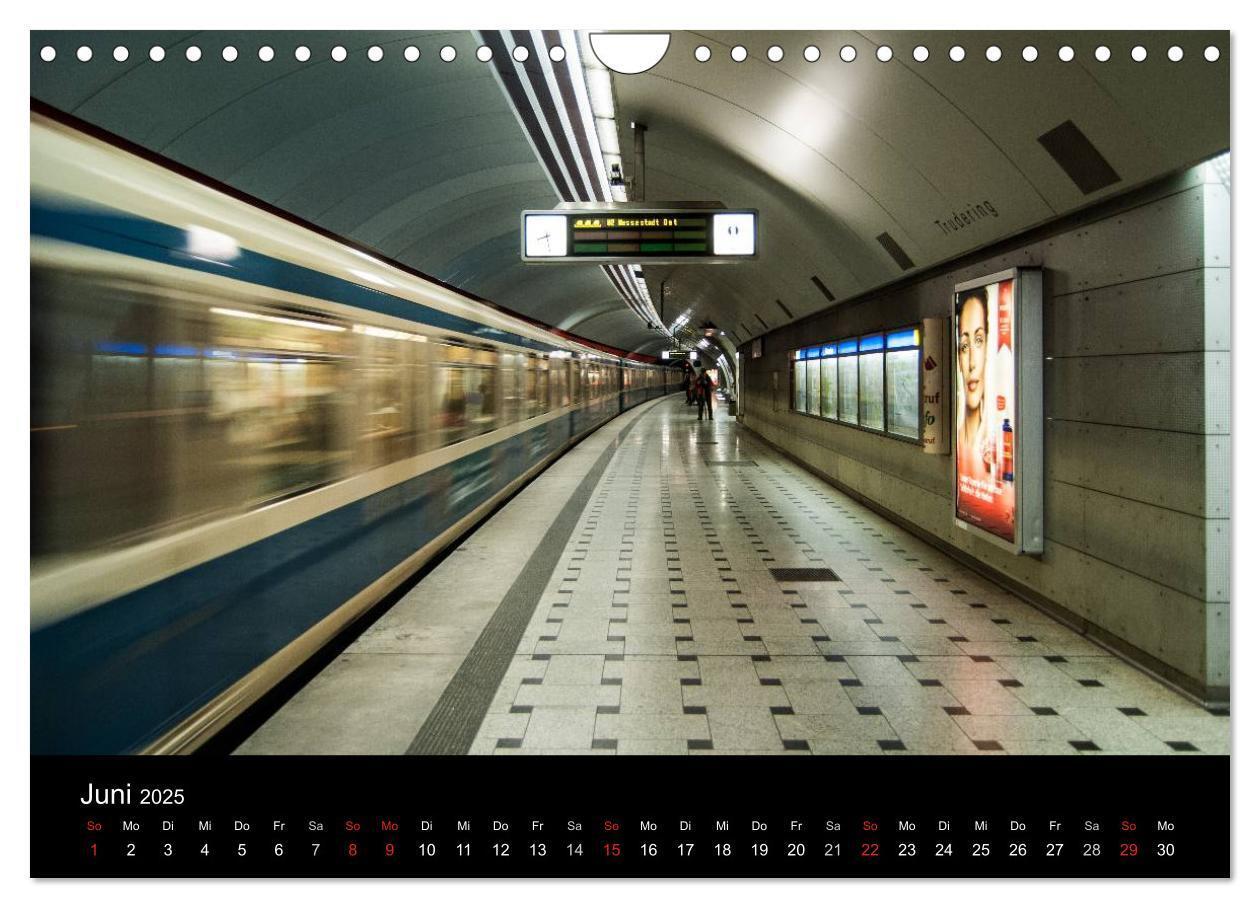 Bild: 9783435669981 | U-Bahn in München (Wandkalender 2025 DIN A4 quer), CALVENDO...