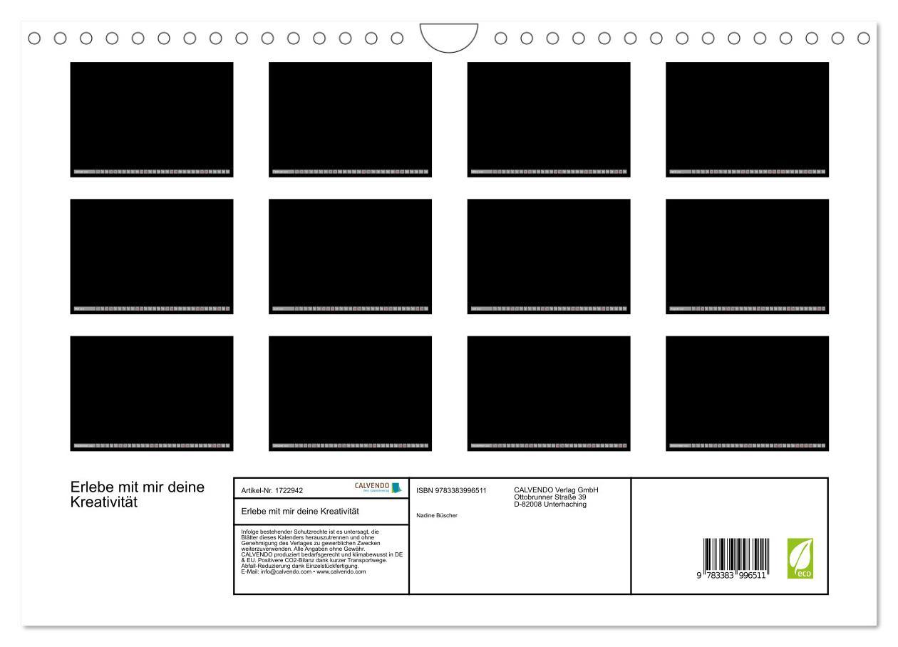 Bild: 9783383996511 | Erlebe mit mir deine Kreativität (Wandkalender 2025 DIN A4 quer),...