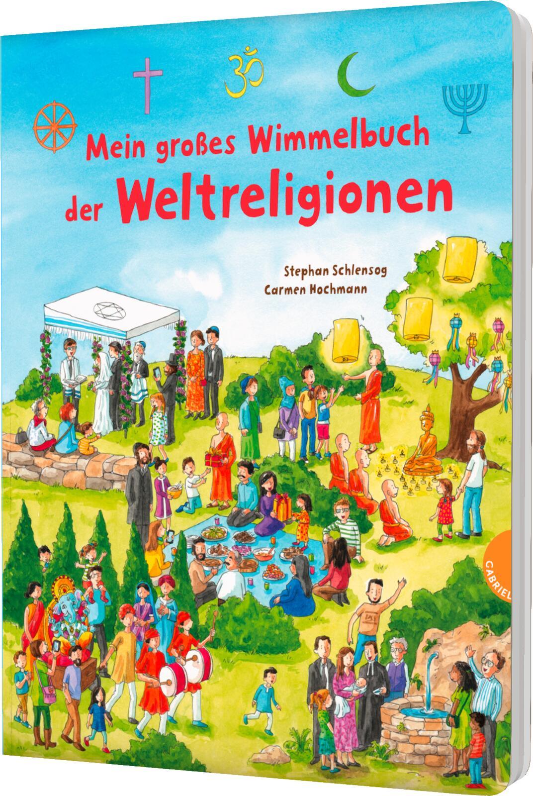 Cover: 9783522306874 | Mein großes Wimmelbuch der Weltreligionen | Stephan Schlensog | Buch