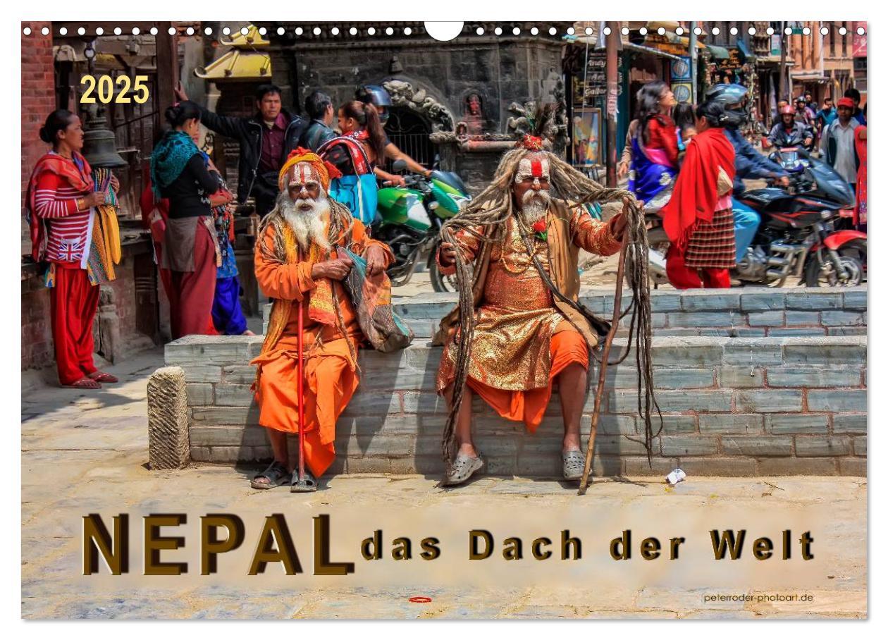 Cover: 9783435558001 | Nepal - das Dach der Welt (Wandkalender 2025 DIN A3 quer), CALVENDO...