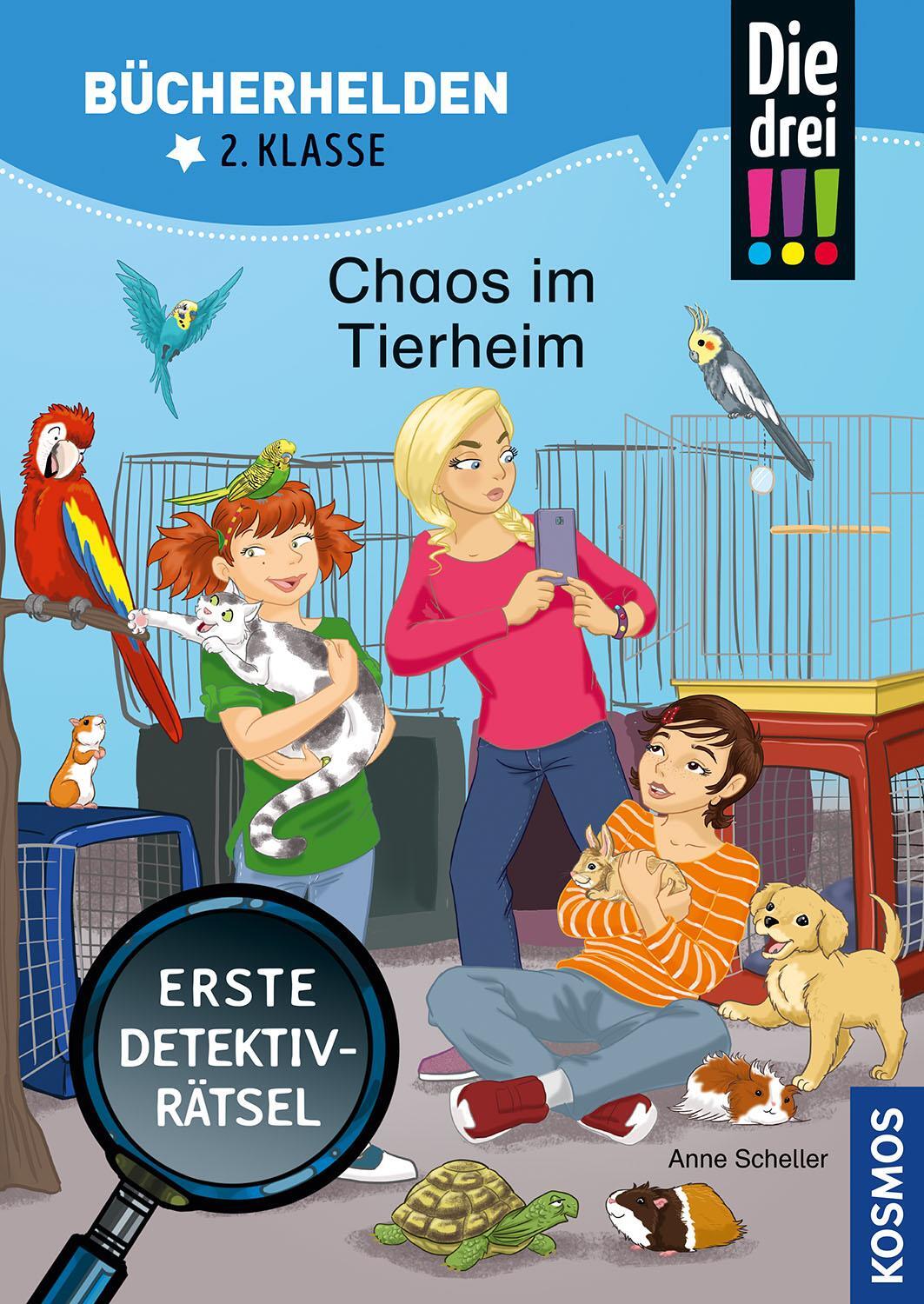 Cover: 9783440170113 | Die drei !!!, Bücherhelden 2. Klasse, Chaos im Tierheim | Scheller