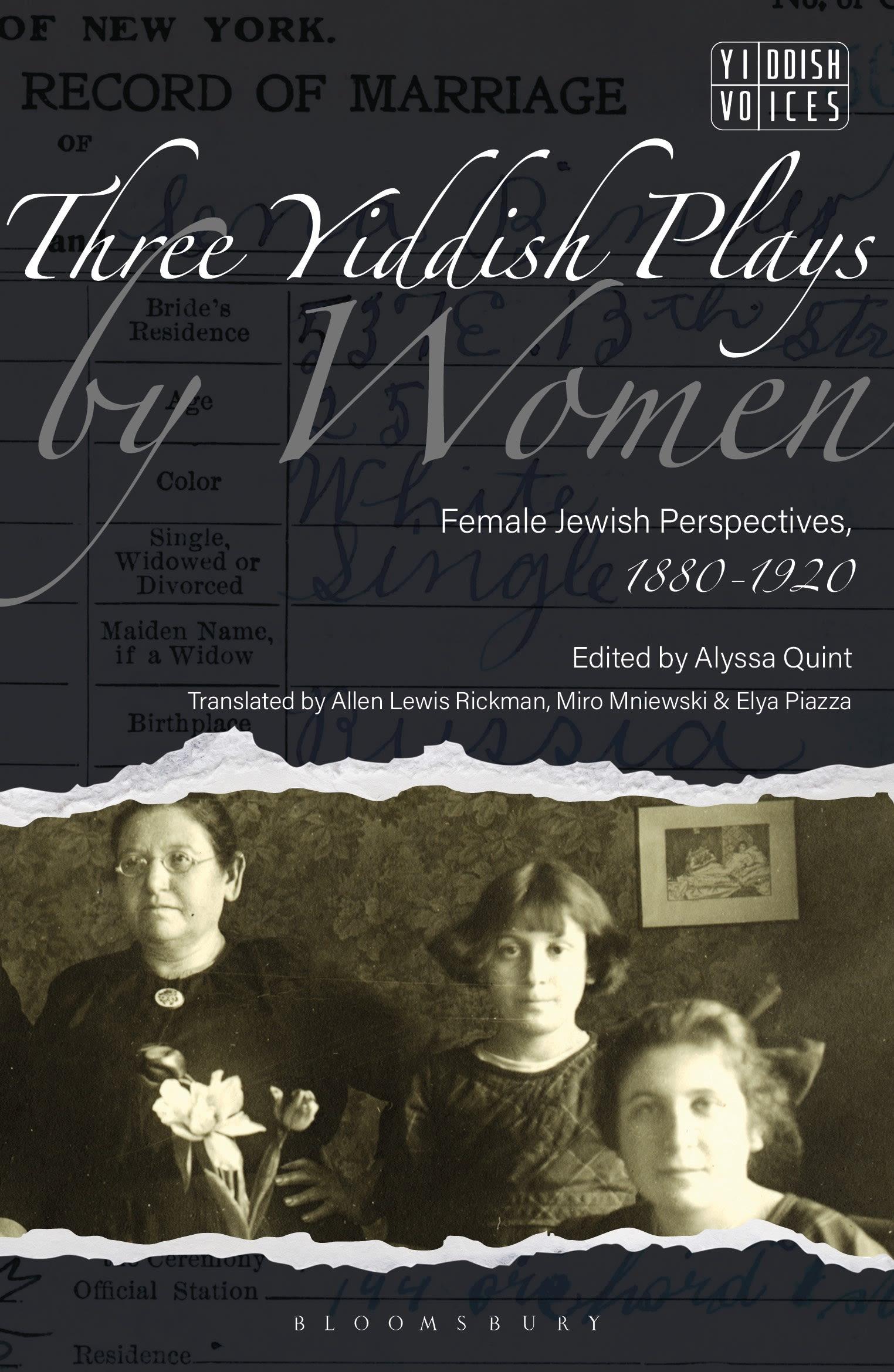 Cover: 9781350321014 | Three Yiddish Plays by Women: Female Jewish Perspectives, 1880-1920