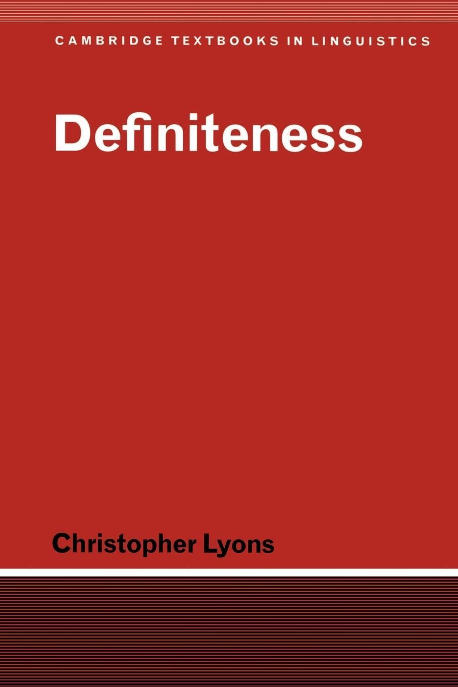 Cover: 9780521368353 | Definiteness | Christopher Lyons (u. a.) | Taschenbuch | Paperback