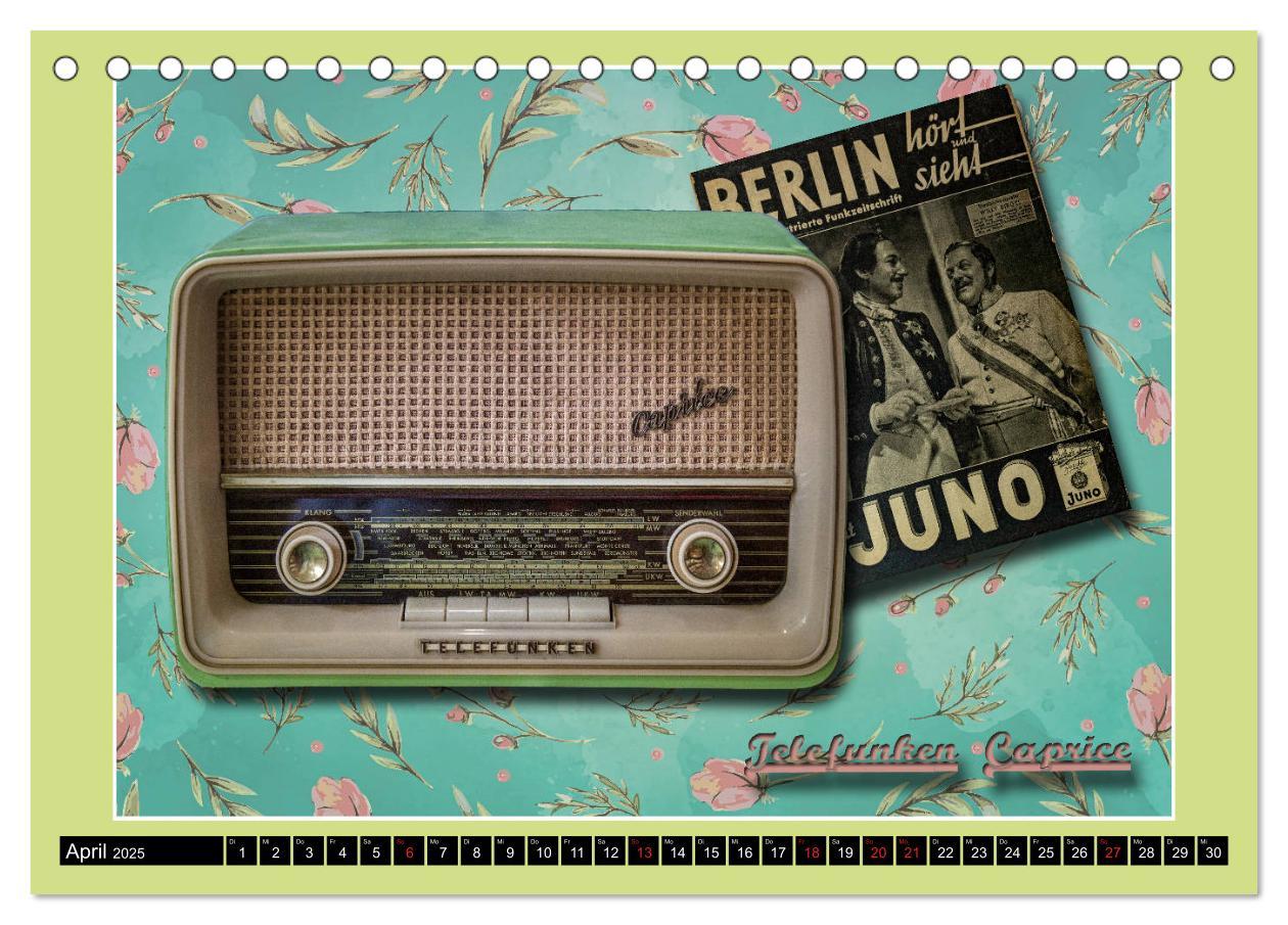 Bild: 9783435276684 | RADIO LEGENDEN (Tischkalender 2025 DIN A5 quer), CALVENDO...