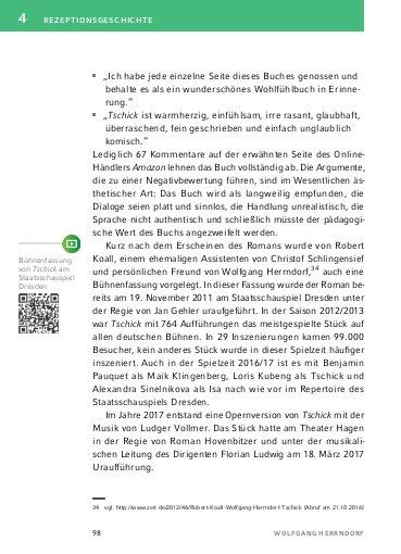 Bild: 9783804420786 | Tschick - Textanalyse und Interpretation | Wolfgang Herrndorf | Buch