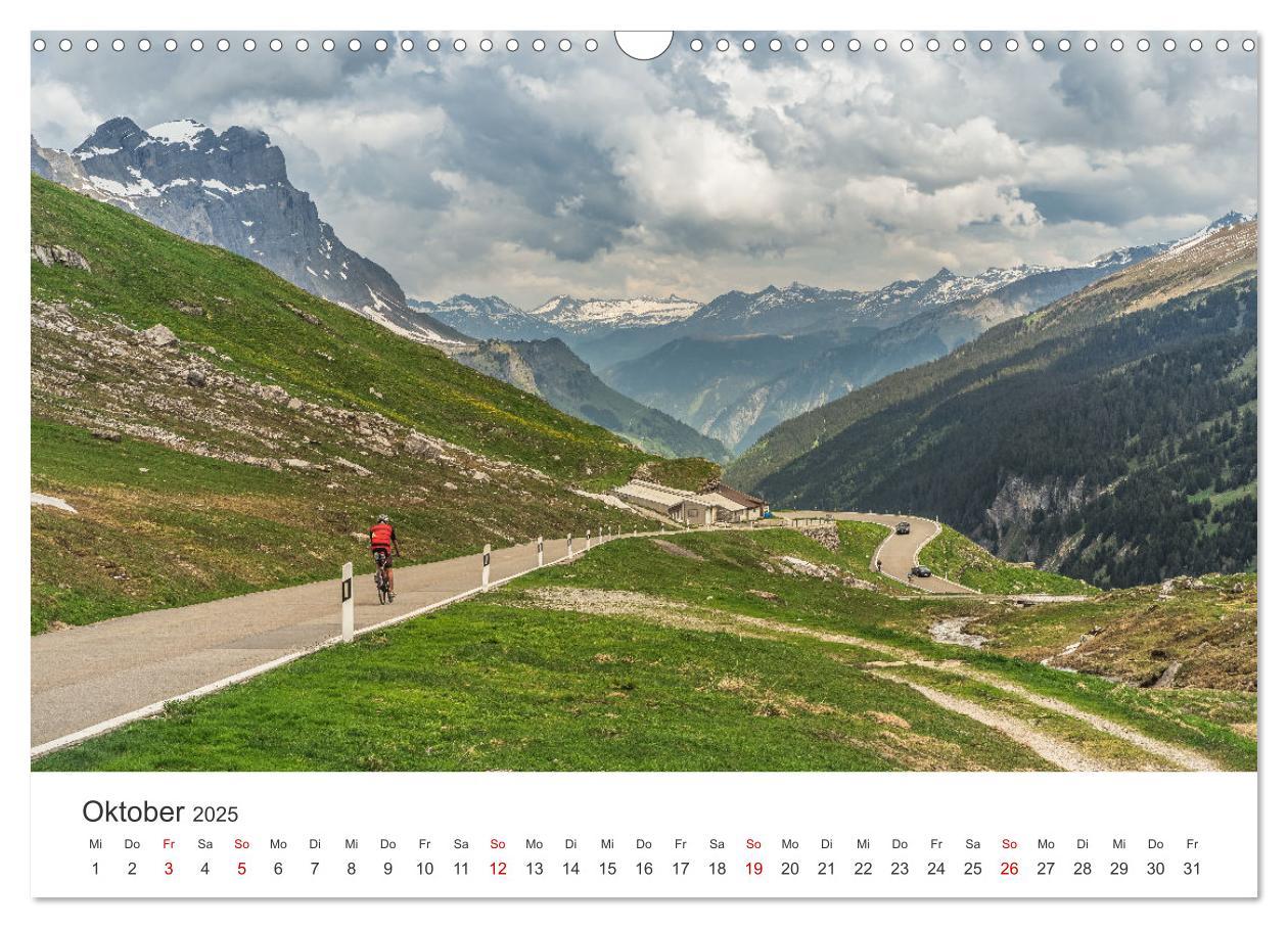 Bild: 9783435480555 | Schweizer Alpenpässe (Wandkalender 2025 DIN A3 quer), CALVENDO...