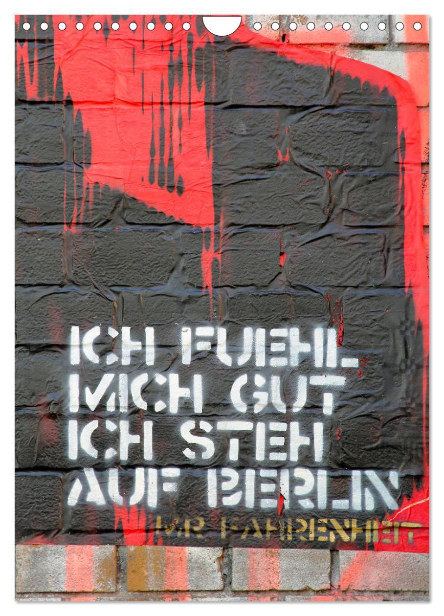 Cover: 9783383117374 | Berlin Street Art (Wandkalender 2024 DIN A4 hoch), CALVENDO...