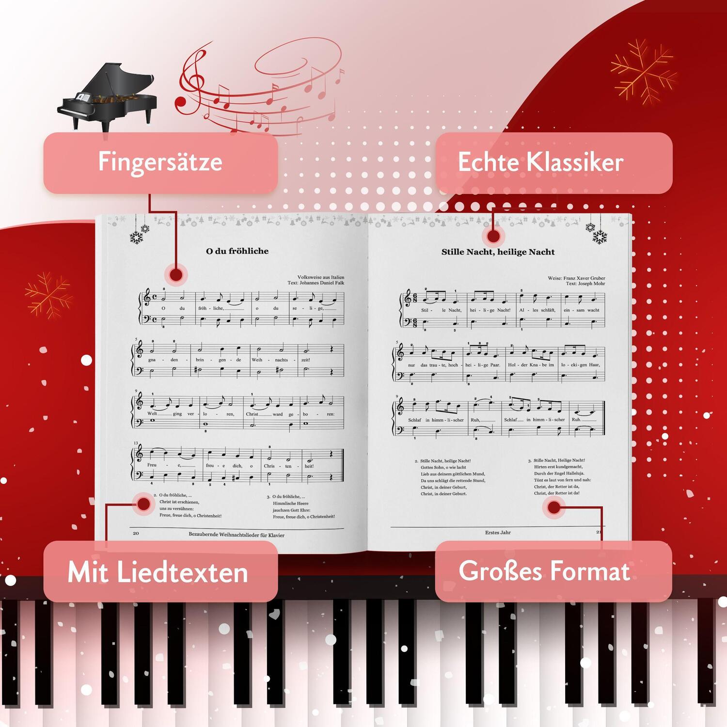 Cover: 9783968901091 | Bezaubernde Weihnachtslieder für Klavier | Franz Titscher | Broschüre
