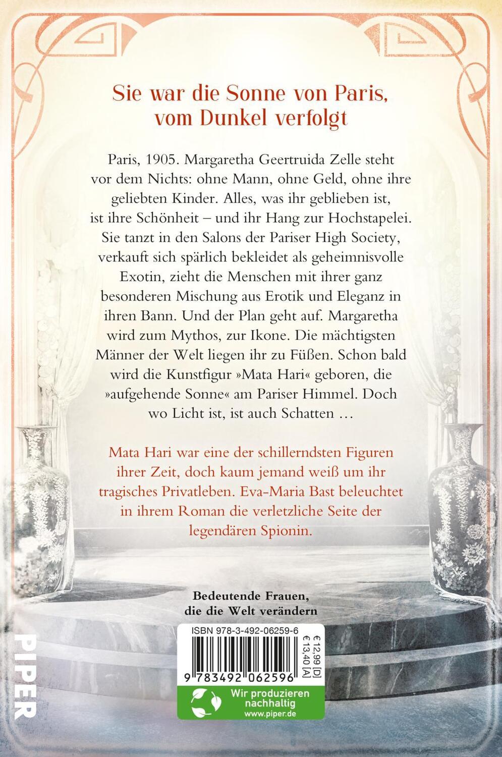 Rückseite: 9783492062596 | Die aufgehende Sonne von Paris | Eva-Maria Bast | Taschenbuch | 400 S.