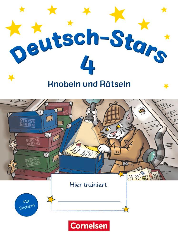 Cover: 9783060848133 | Deutsch-Stars 4. Schuljahr. Knobeln und Rätseln - Übungsheft. Mit...