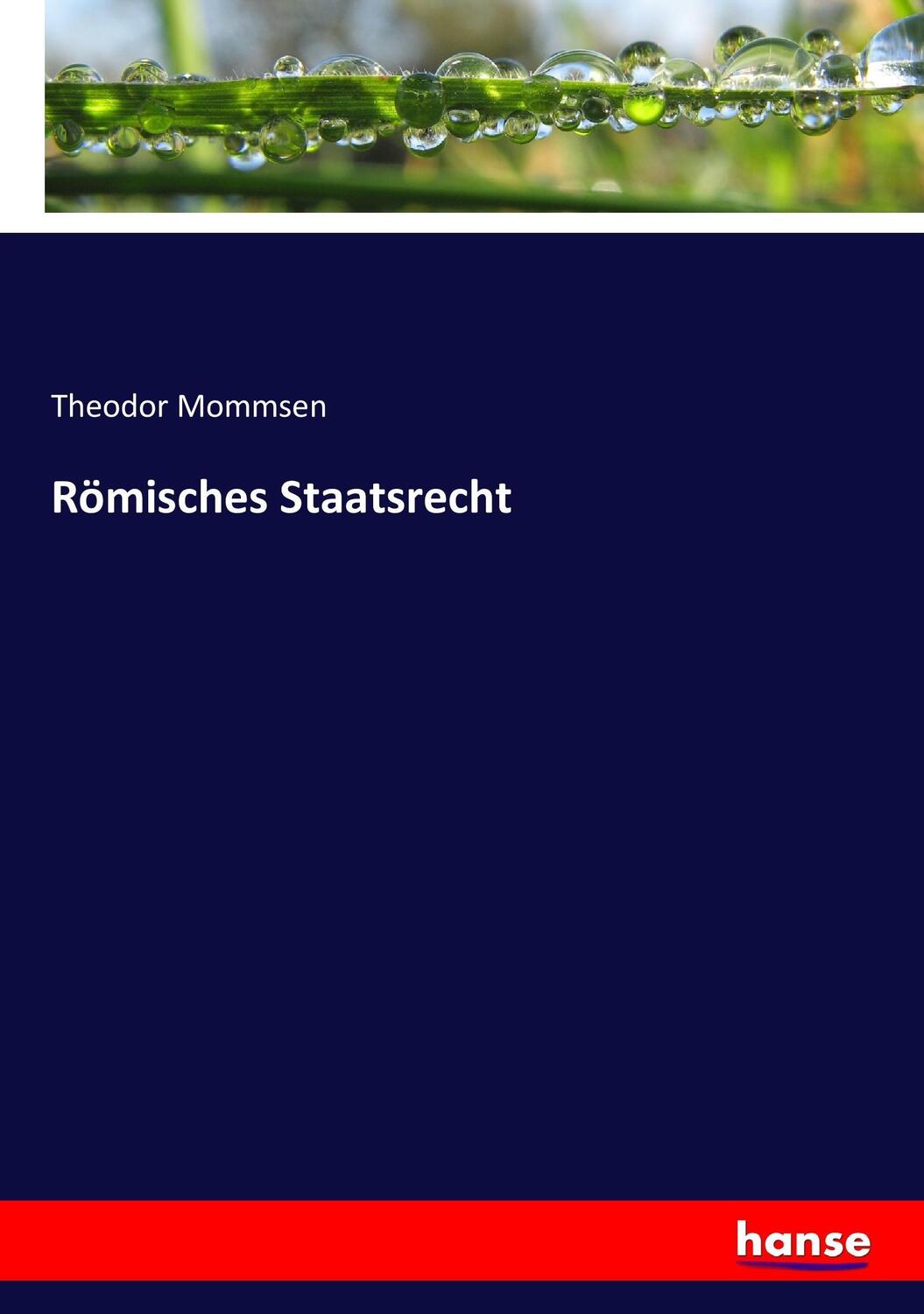 Cover: 9783744663946 | Römisches Staatsrecht | Theodor Mommsen | Taschenbuch | Paperback