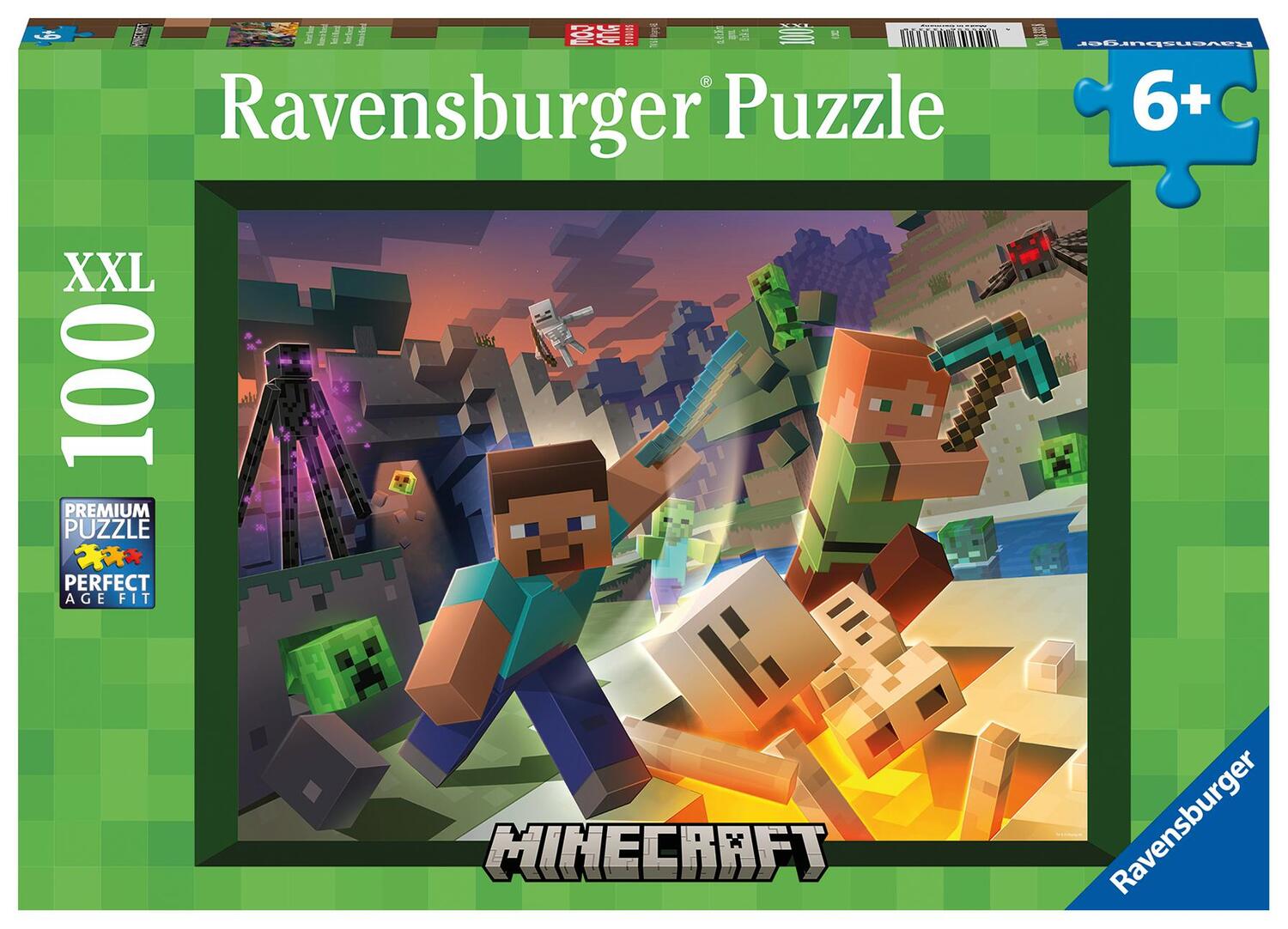 Cover: 4005556133338 | Ravensburger Kinderpuzzle 13333 - Monster Minecraft - 100 Teile XXL...