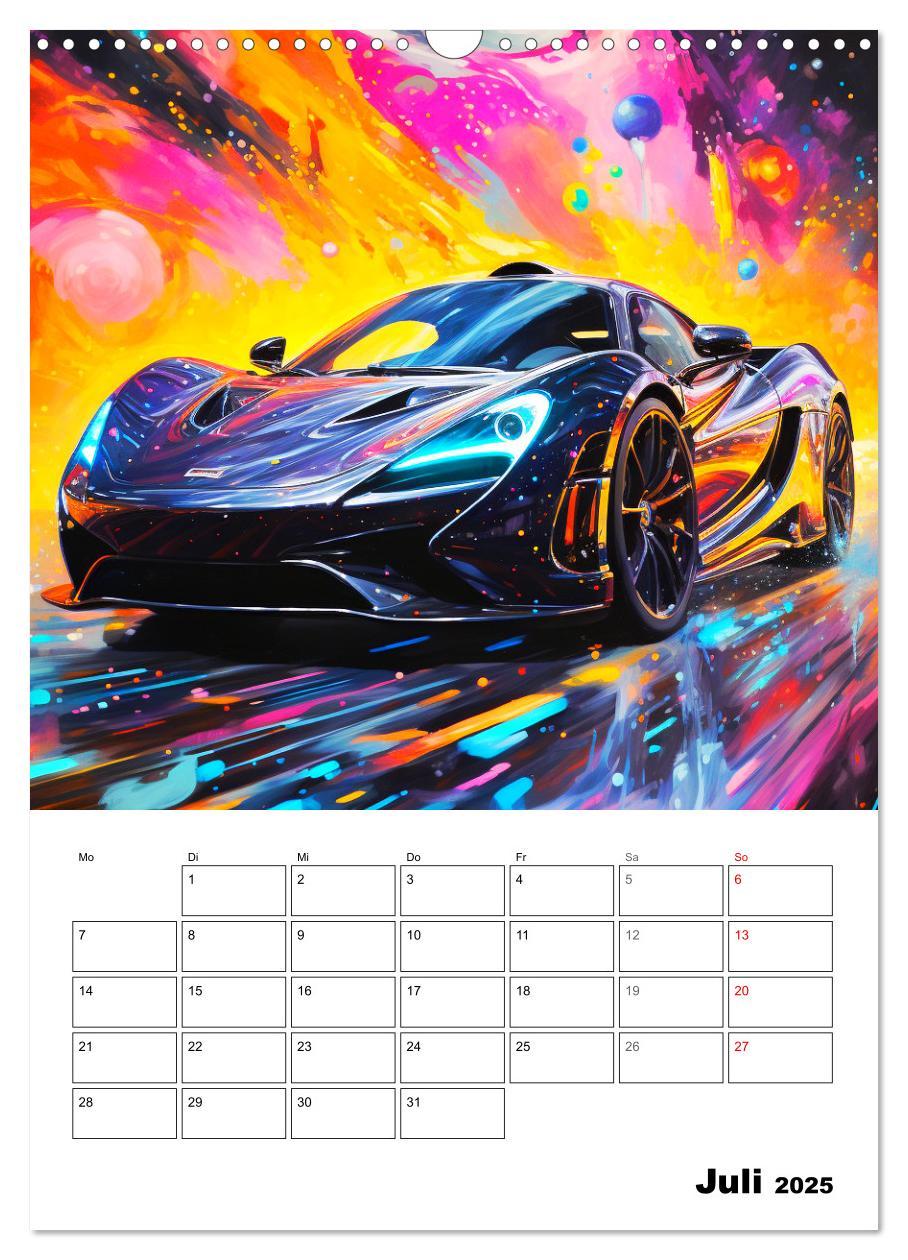 Bild: 9783435863266 | Sportauto Paintings (Wandkalender 2025 DIN A3 hoch), CALVENDO...