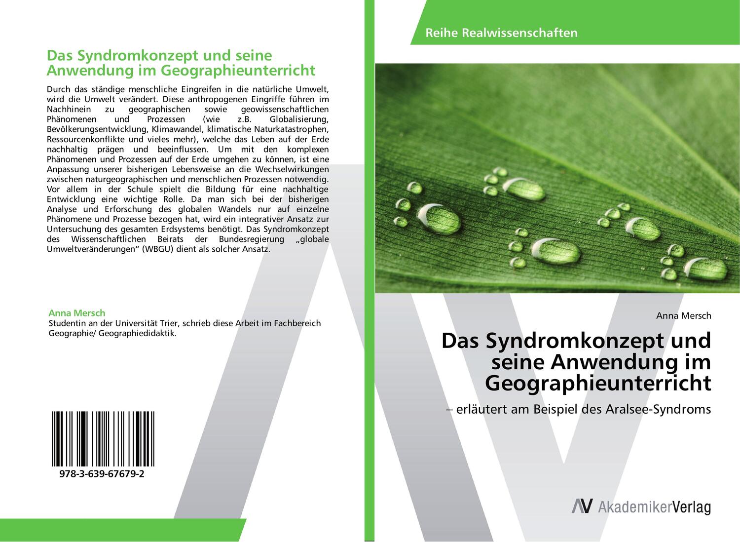 Cover: 9783639676792 | Das Syndromkonzept und seine Anwendung im Geographieunterricht | Buch