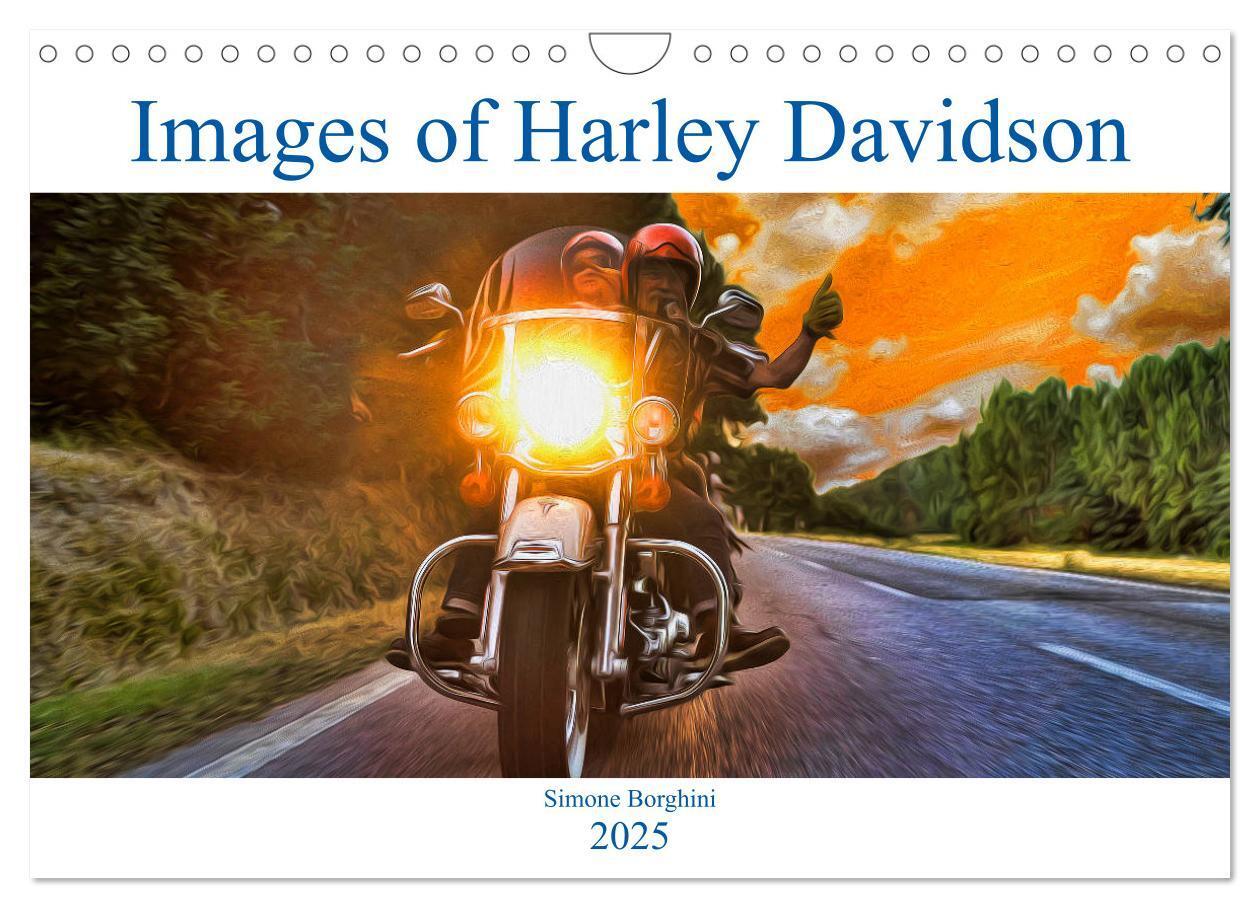 Cover: 9781325948840 | Images of Harley Davidson (Wall Calendar 2025 DIN A4 landscape),...