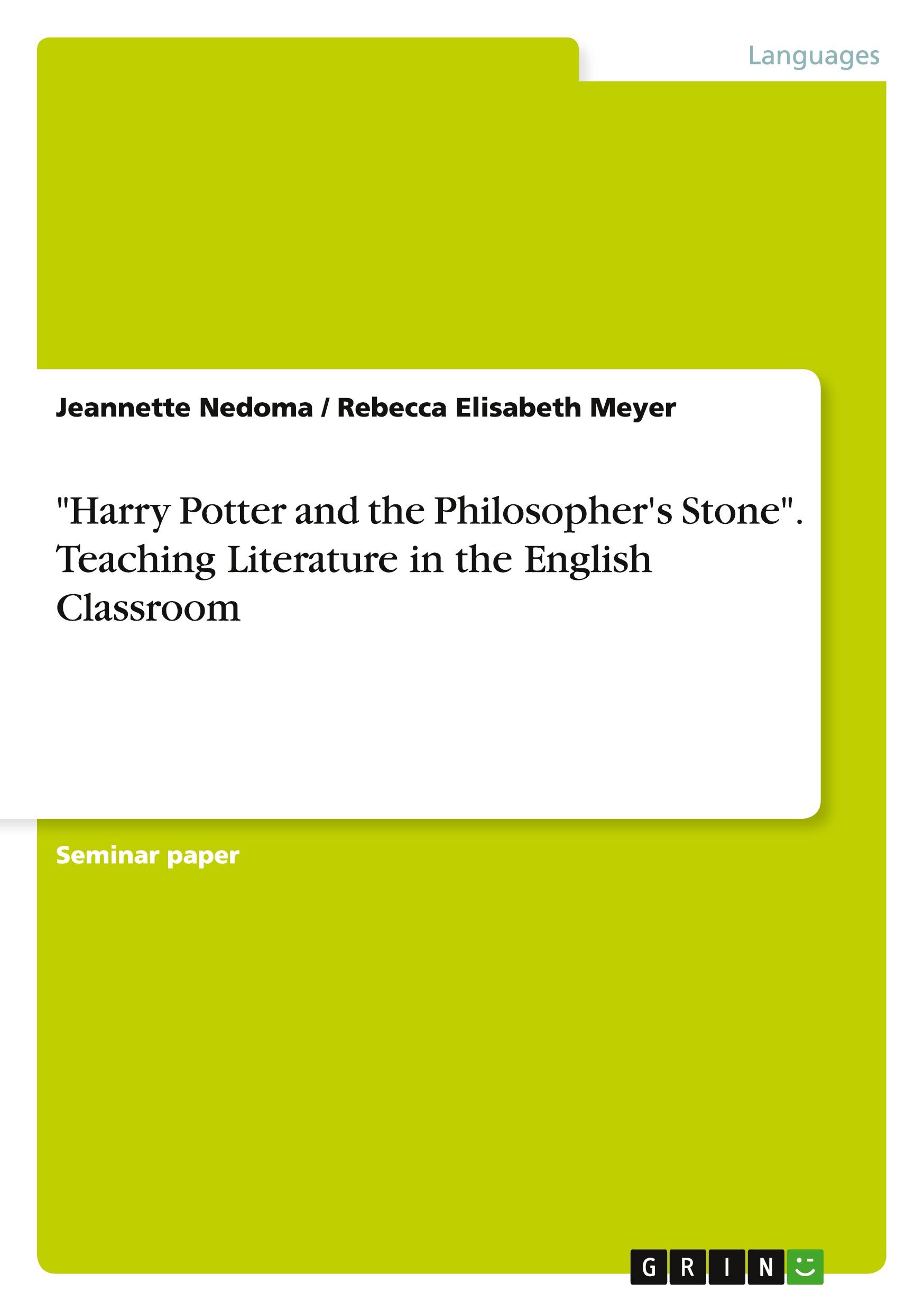 Cover: 9783640315765 | "Harry Potter and the Philosopher's Stone". Teaching Literature in...