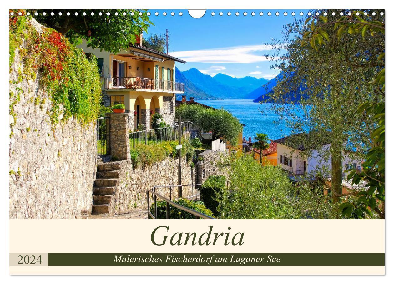 Cover: 9783383126000 | Gandria - Malerisches Fischerdorf am Luganer See (Wandkalender 2024...