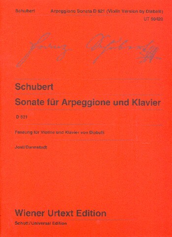 Cover: 9783850557825 | Sonata D821 (Cello) | Franz Schubert | Buch | Wiener Urtext Edition