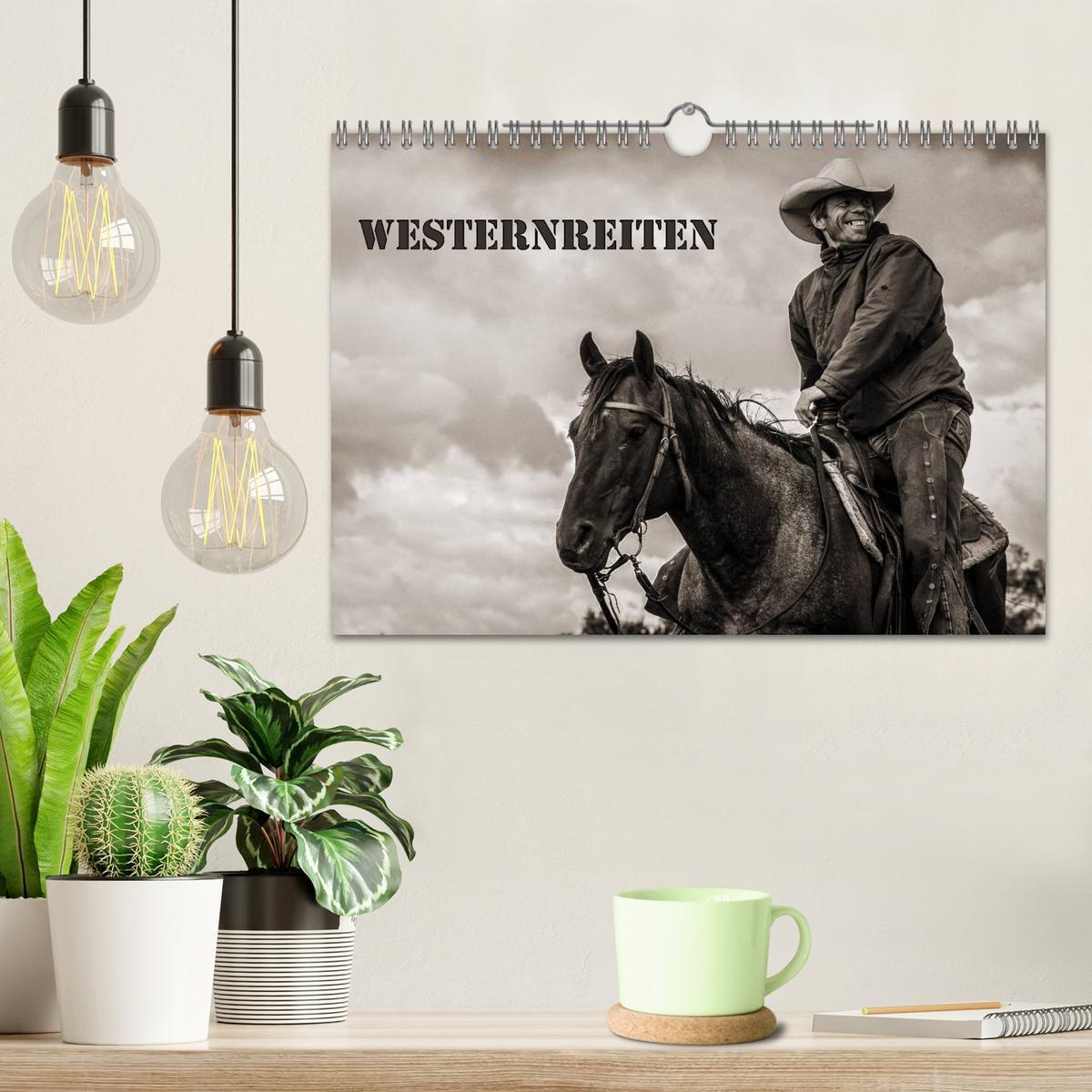 Bild: 9783435570072 | Westernreiten (Wandkalender 2025 DIN A4 quer), CALVENDO Monatskalender