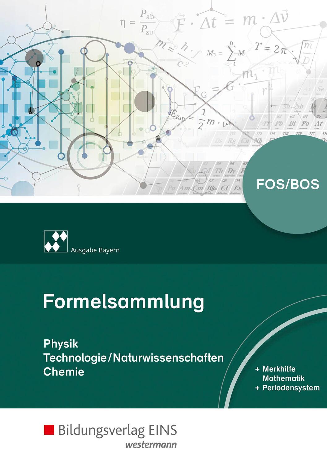 Cover: 9783427799351 | Formelsammlung Naturwissenschaften für die Fach- und...