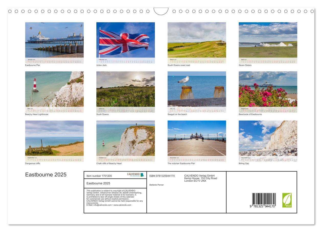 Bild: 9781325944170 | Eastbourne 2025 (Wall Calendar 2025 DIN A3 landscape), CALVENDO 12...