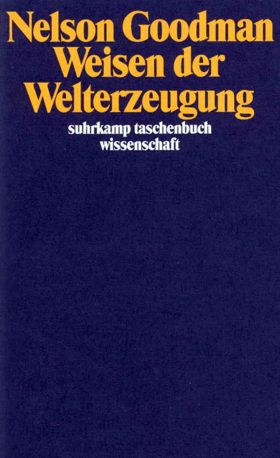 Cover: 9783518284636 | Weisen der Welterzeugung | Nelson Goodman | Taschenbuch | 184 S.