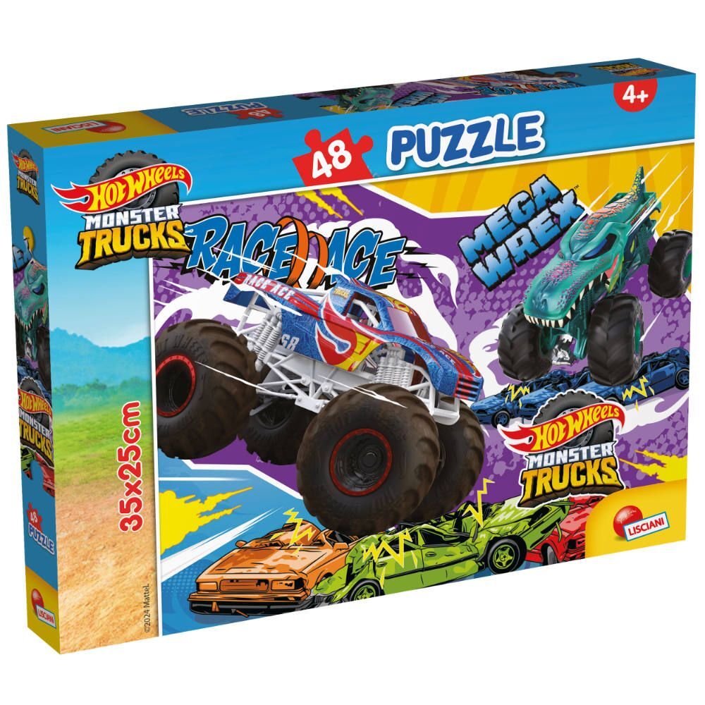 Cover: 8008324104765 | HOT WHEELS PUZZLE M-PLUS 48 | Spiel | Kartonschachtel | 104765 | 2024