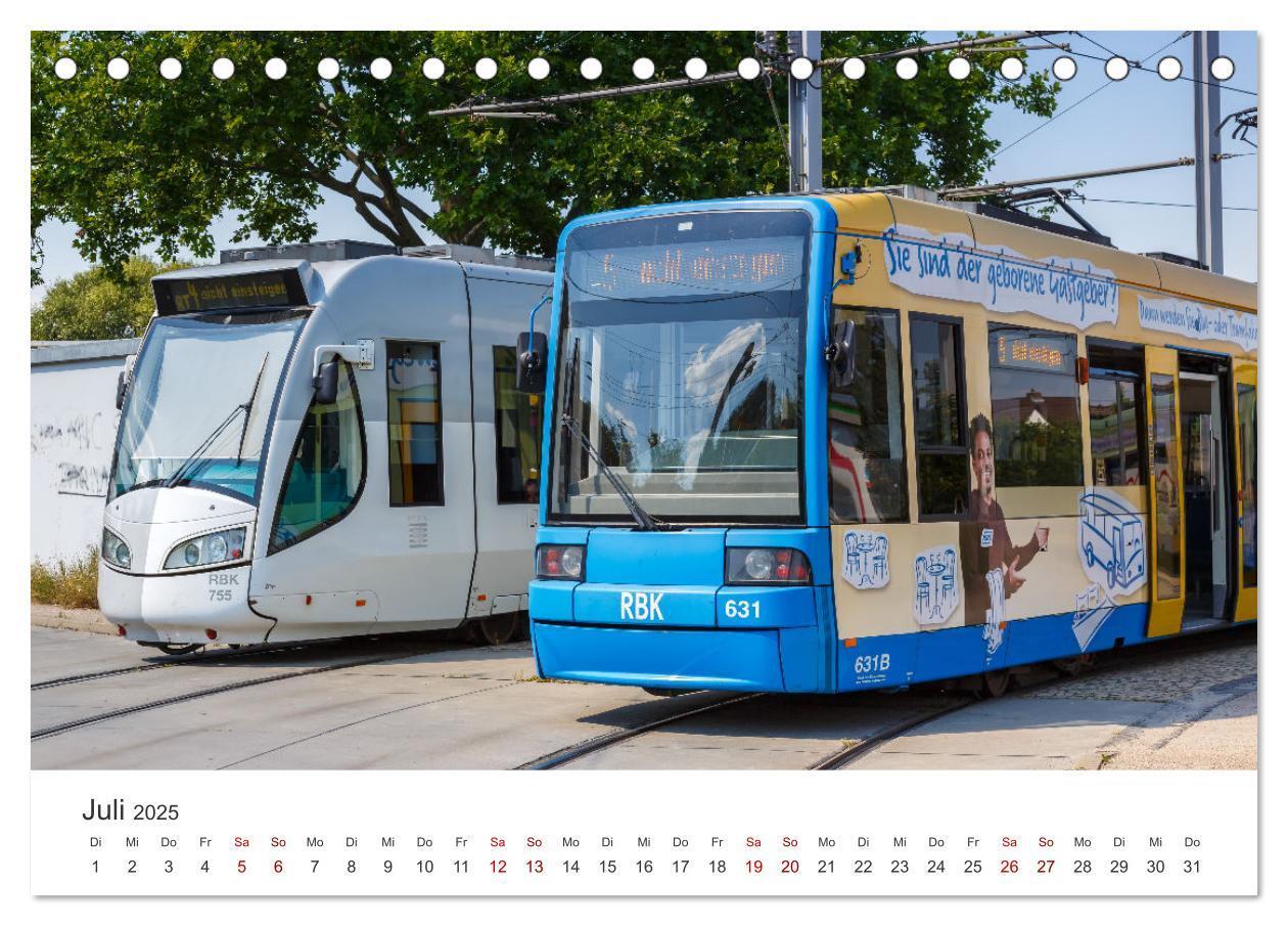 Bild: 9783435043972 | Trams und Straßenbahnen (Tischkalender 2025 DIN A5 quer), CALVENDO...