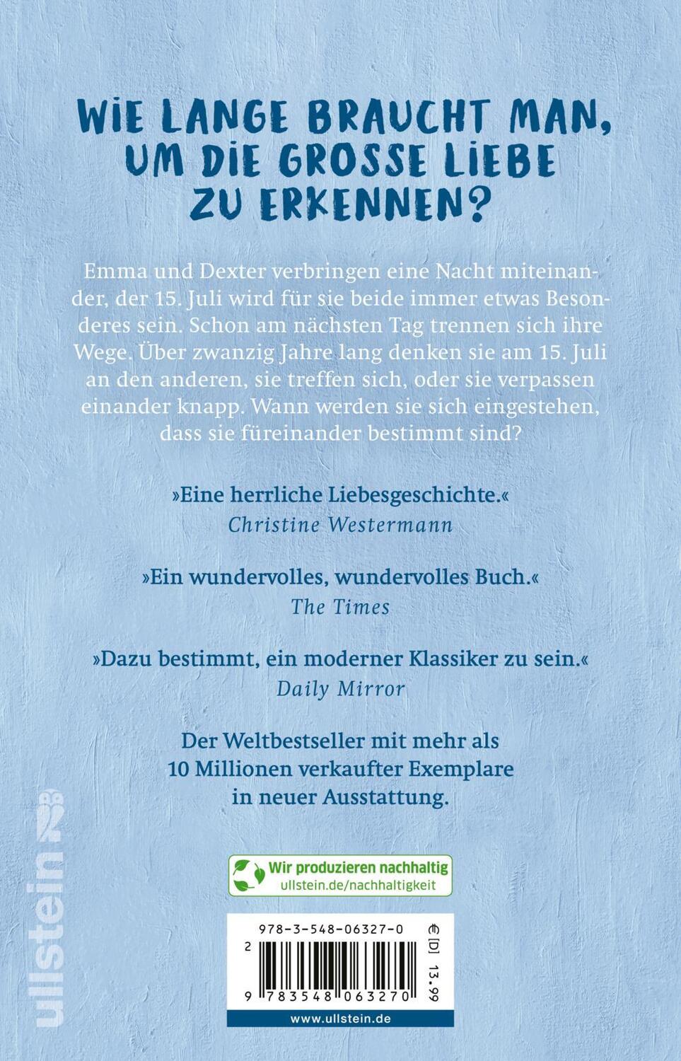 Rückseite: 9783548063270 | Zwei an einem Tag | Roman | David Nicholls | Taschenbuch | 544 S.