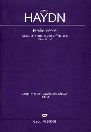Cover: 9790007091606 | Missa Sancti Bernardi von Offida in B (Klavierauszug) | Joseph Haydn