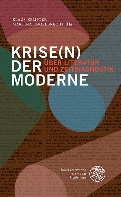 Cover: 9783825346829 | Krise(n) der Moderne | Über Literatur und Zeitdiagnostik | Taschenbuch