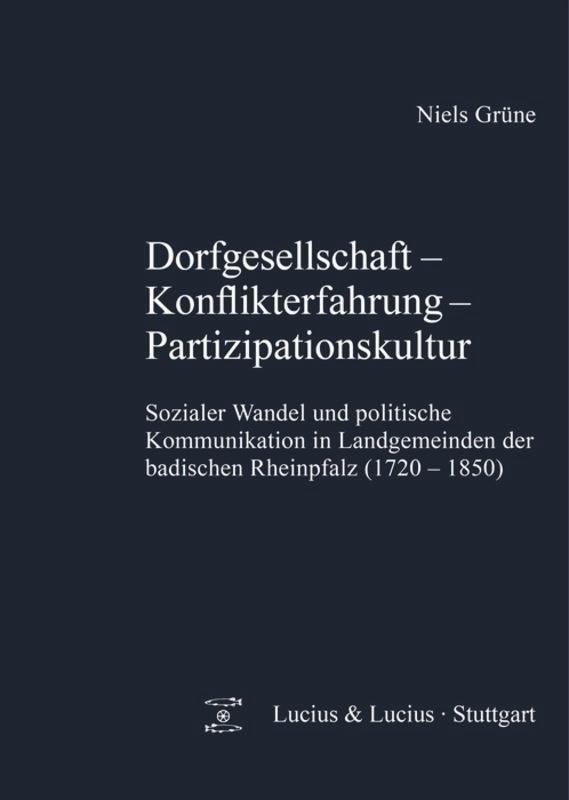 Cover: 9783828205055 | Dorfgesellschaft ¿ Konflikterfahrung - Partizipationskultur | Grüne
