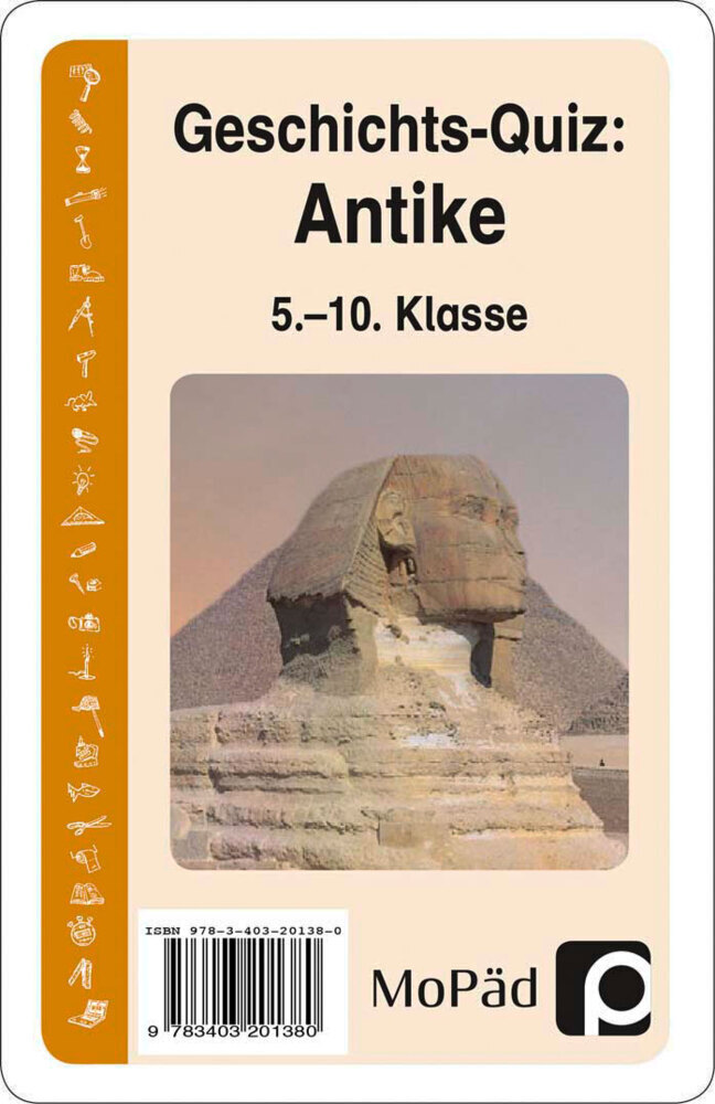 Cover: 9783403201380 | Geschichts-Quiz: Antike (Kartenspiel) | (5. bis 10. Klasse) | Spiel