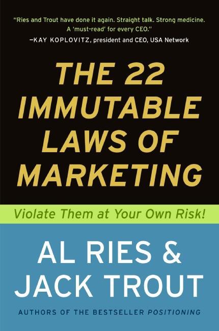 Cover: 9780887306662 | The 22 Immutable Laws of Marketing: Exposed and Explained by the...