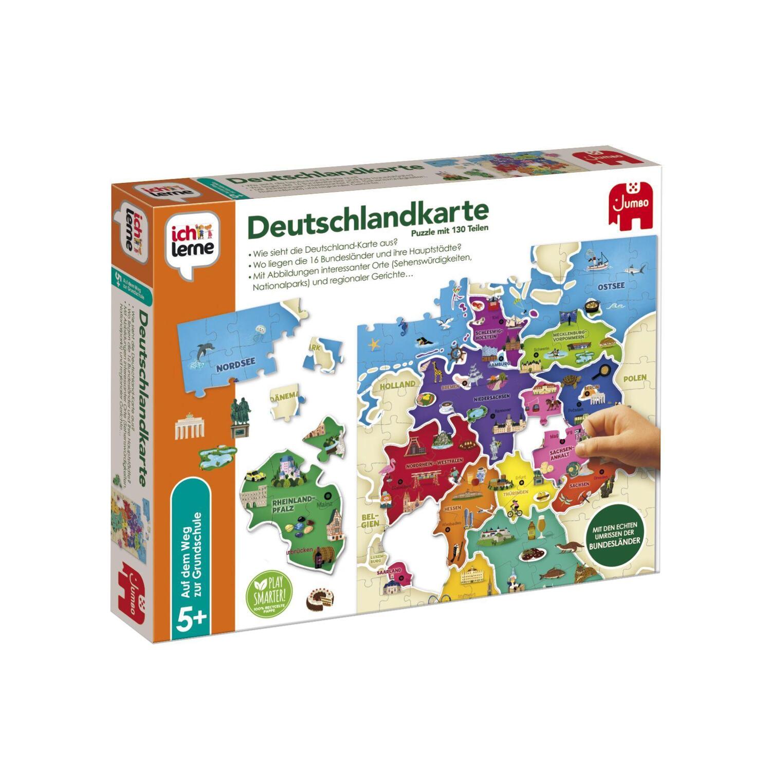 Cover: 8710126199275 | Ich lerne Deutschlandkarte | Spiel | 19927 | Deutsch | 2023