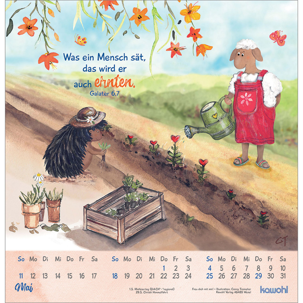 Bild: 9783754820551 | Freu dich mit mir! | Wandkalender 2025 | Conny Trometer | Kalender