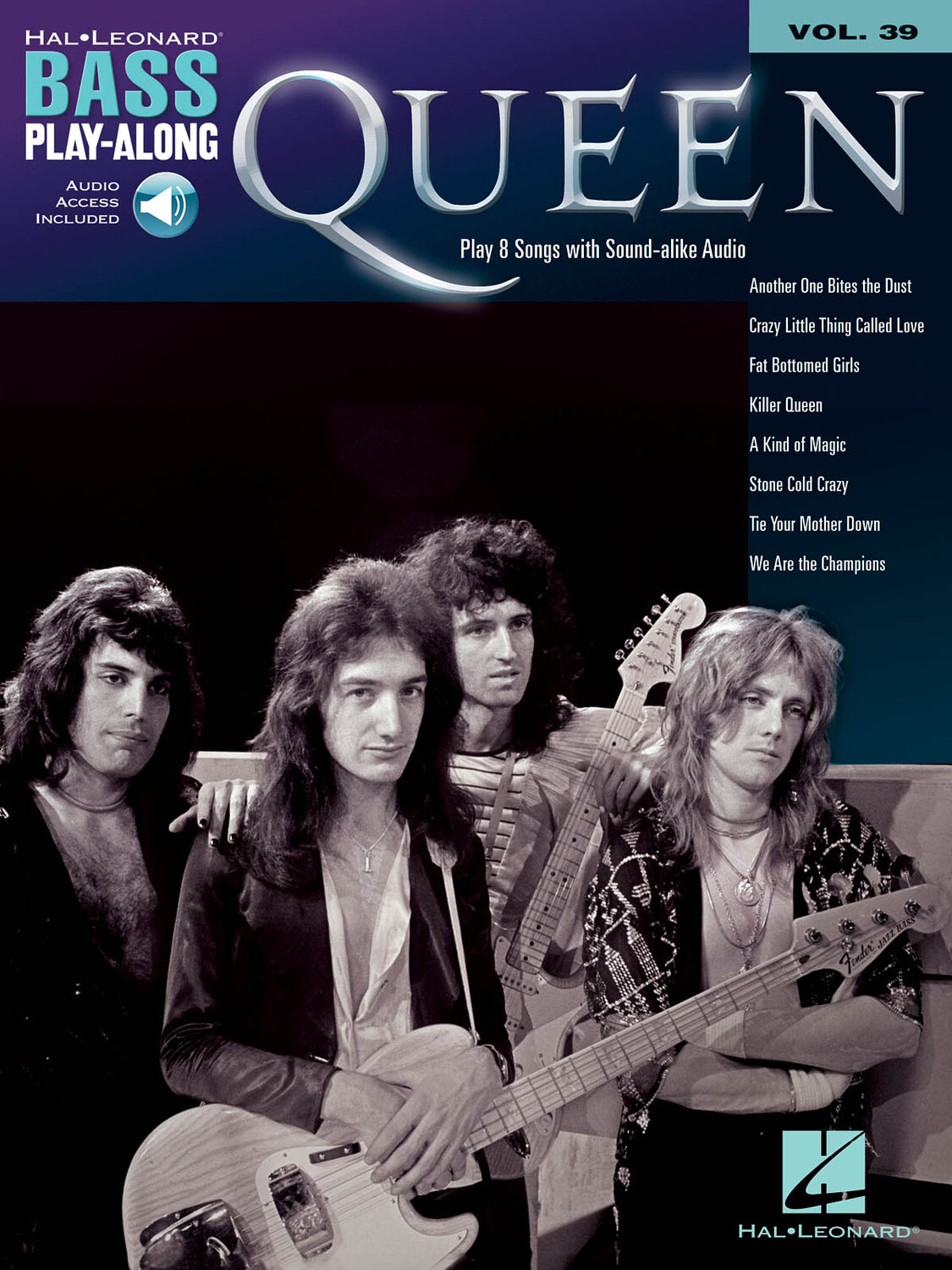 Cover: 884088575892 | Queen | Bass Play-Along Volume 39 | Bass Play-Along | 2018