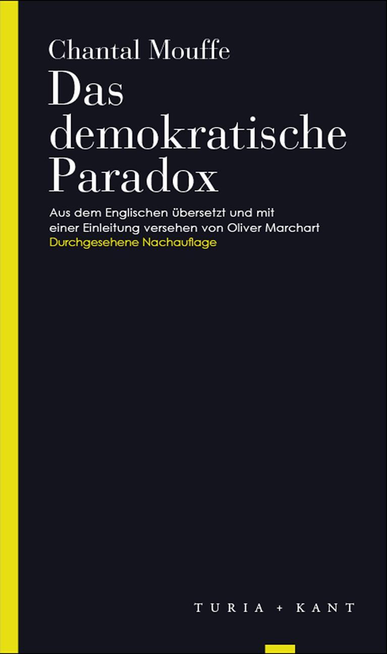 Cover: 9783851329131 | Das demokratische Paradox | Chantal Mouffe | Taschenbuch | Deutsch