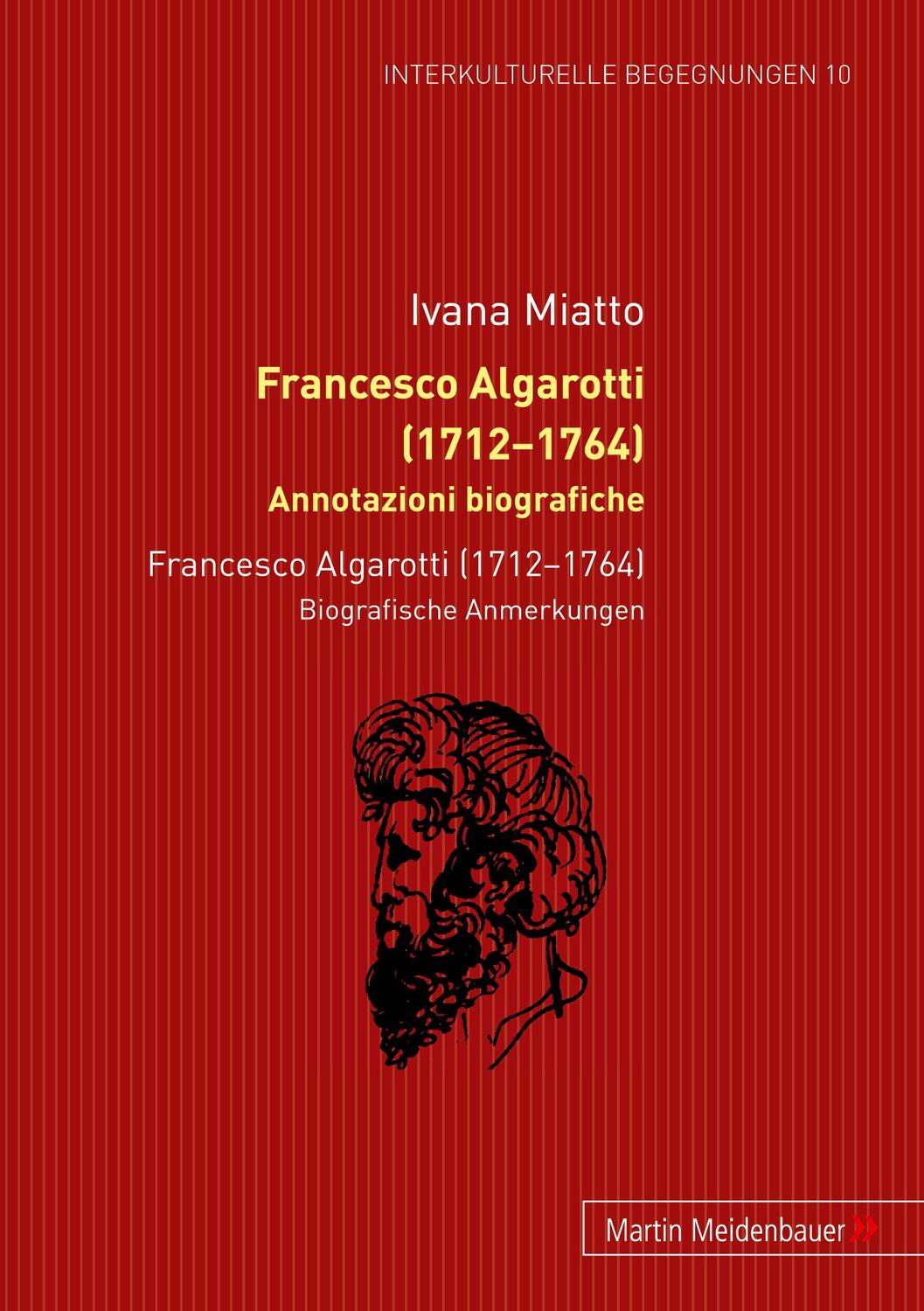 Cover: 9783899752656 | Francesco Algarotti (1712-1764). Annotazioni biografiche | Miatto