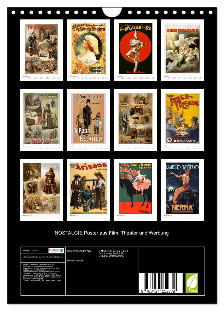 Bild: 9783457052778 | NOSTALGIE Poster aus Film, Theater und Werbung (Wandkalender 2025...