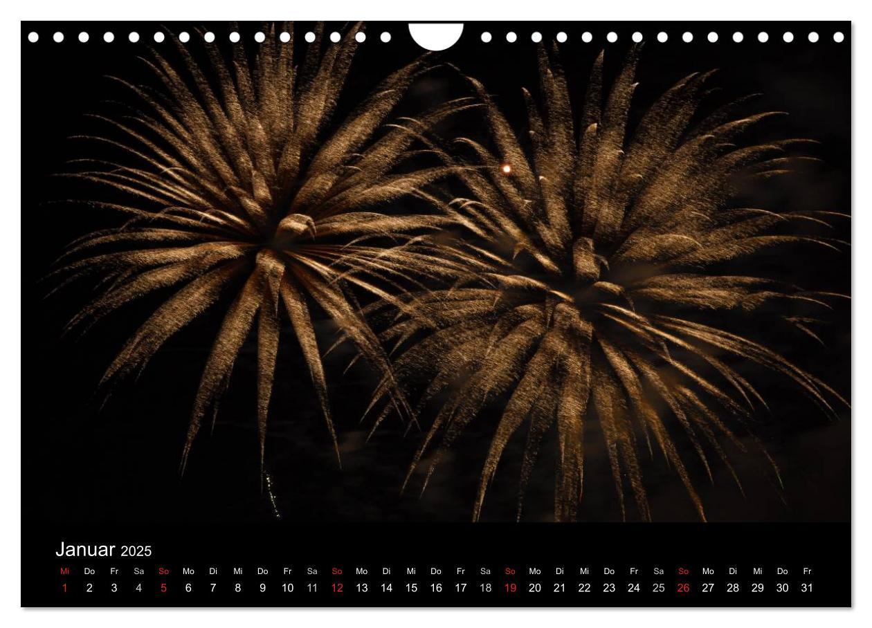 Bild: 9783435790180 | Feuerwerk (Wandkalender 2025 DIN A4 quer), CALVENDO Monatskalender