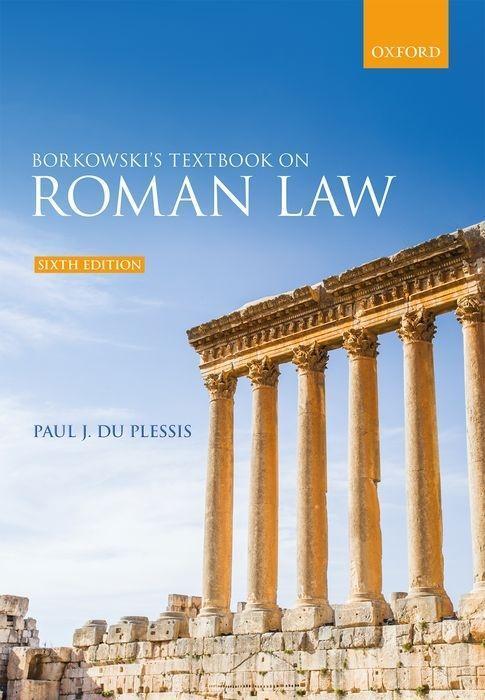 Cover: 9780198848011 | Borkowski's Textbook on Roman Law | Paul J. du Plessis | Taschenbuch