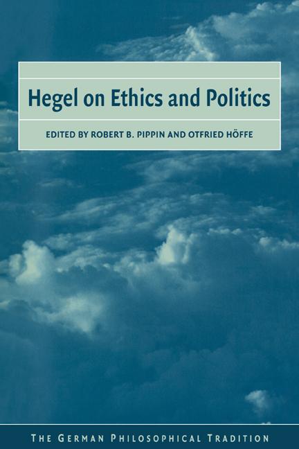 Cover: 9780521037624 | Hegel on Ethics and Politics | Robert B. Pippin (u. a.) | Taschenbuch