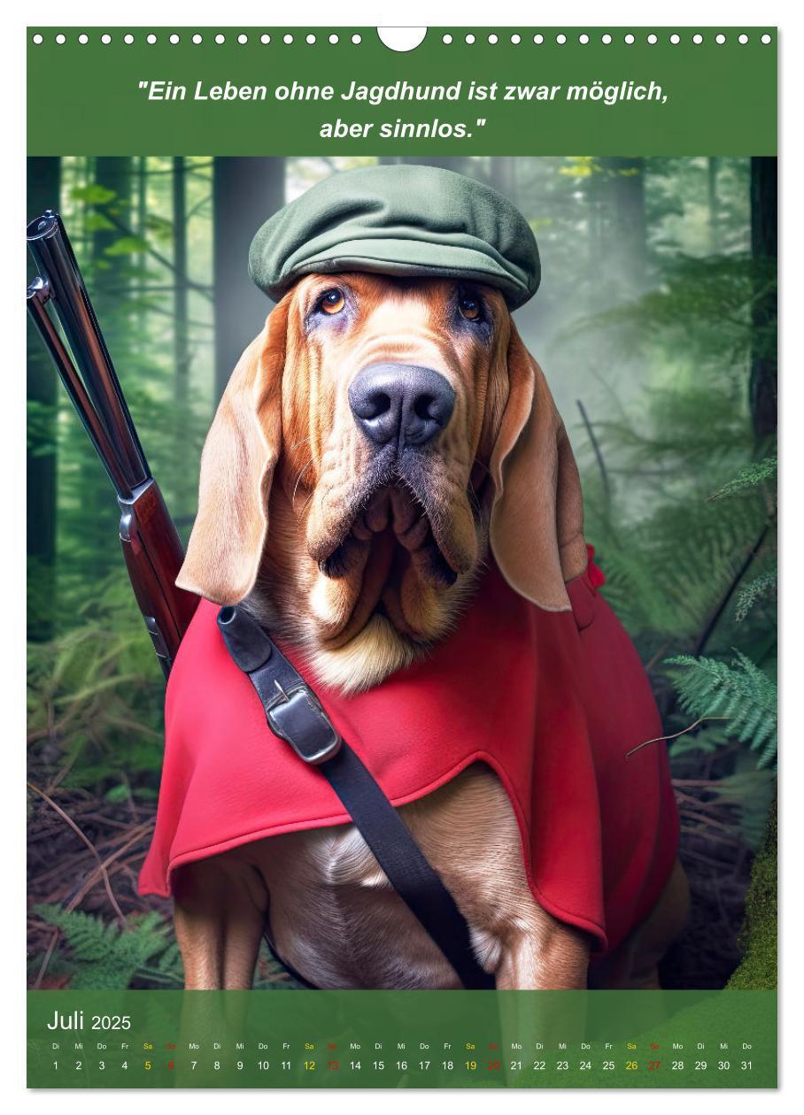 Bild: 9783435979424 | Lustige Jagdhunde mit Jägerlatein (Wandkalender 2025 DIN A3 hoch),...