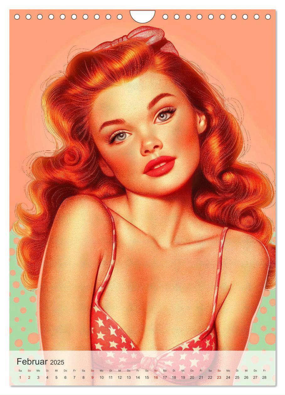 Bild: 9783457203477 | Retro PinUp Girls (Wandkalender 2025 DIN A4 hoch), CALVENDO...