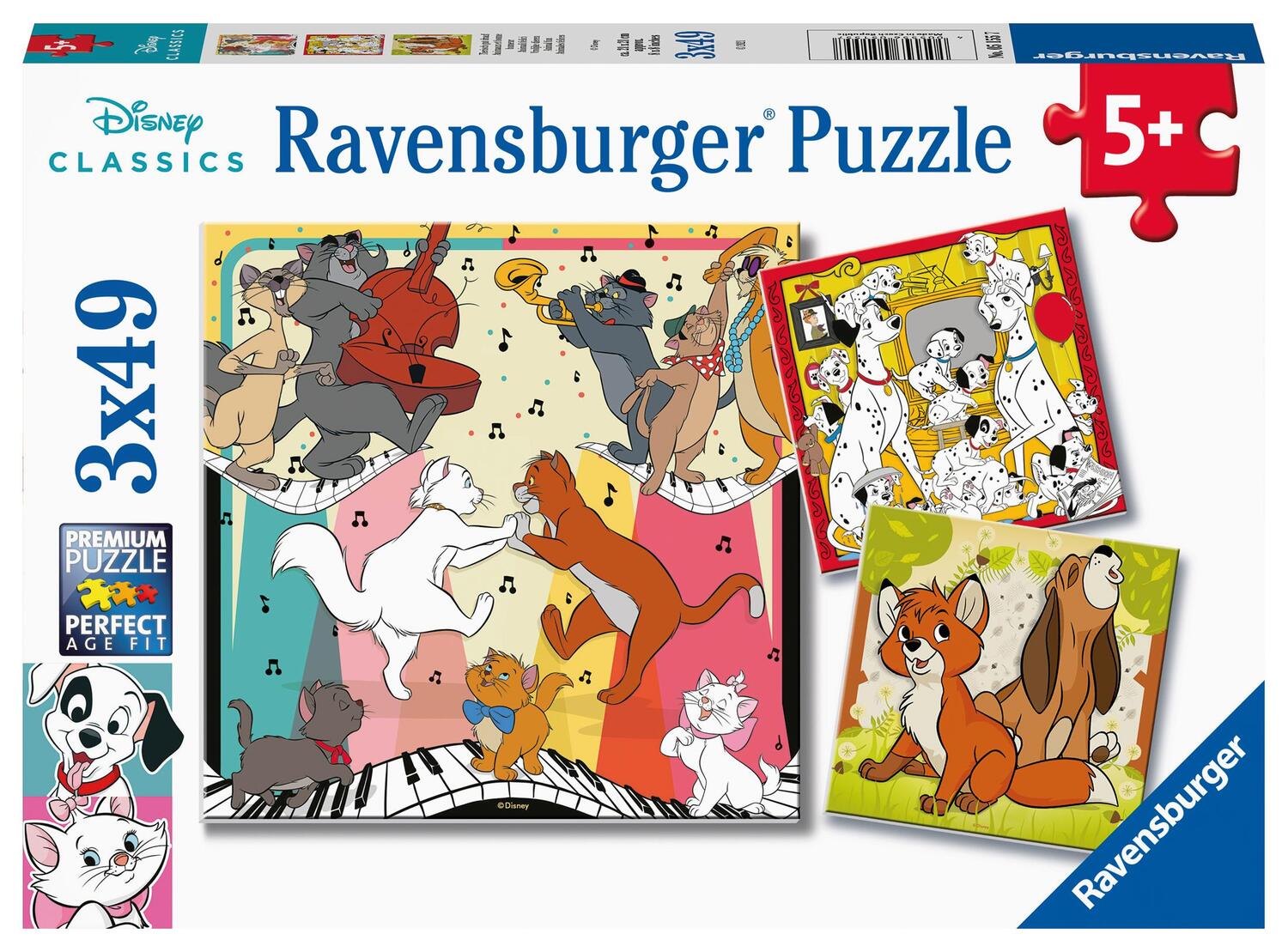 Cover: 4005556051557 | Ravensburger Kinderpuzzle 05155 - Tierisch gut drauf - 3x49 Teile...