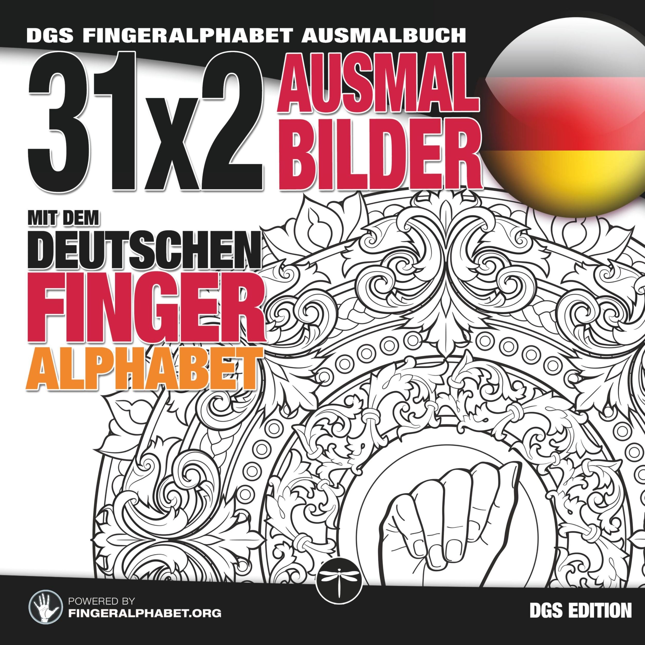 Cover: 9783864690426 | 31x2 Ausmalbilder mit dem deutschen Fingeralphabet | Lassal | Buch