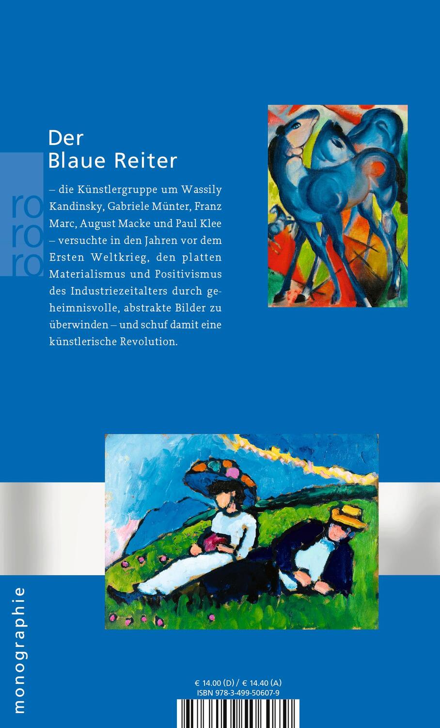 Rückseite: 9783499506079 | Der Blaue Reiter | Norbert Göttler | Taschenbuch | Rowohlt Monographie