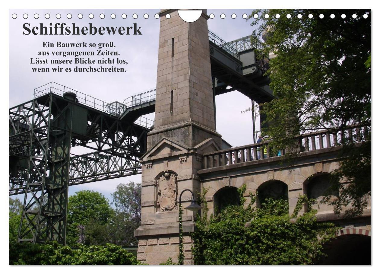 Cover: 9783435816330 | Schiffshebewerk (Wandkalender 2025 DIN A4 quer), CALVENDO...