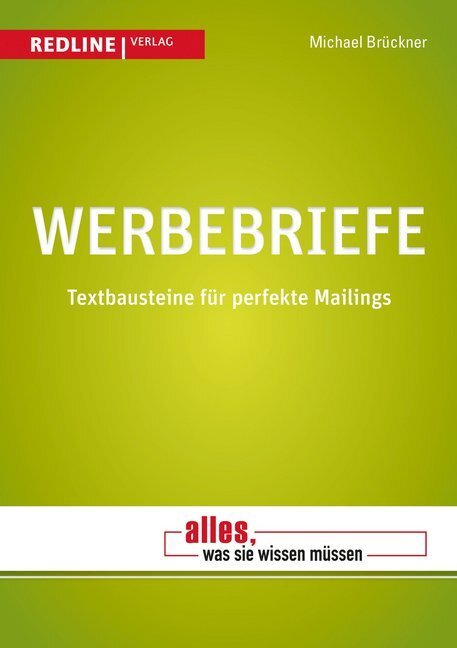 Cover: 9783868815139 | Werbebriefe | Textbausteine für perfekte Mailings | Michael Brückner